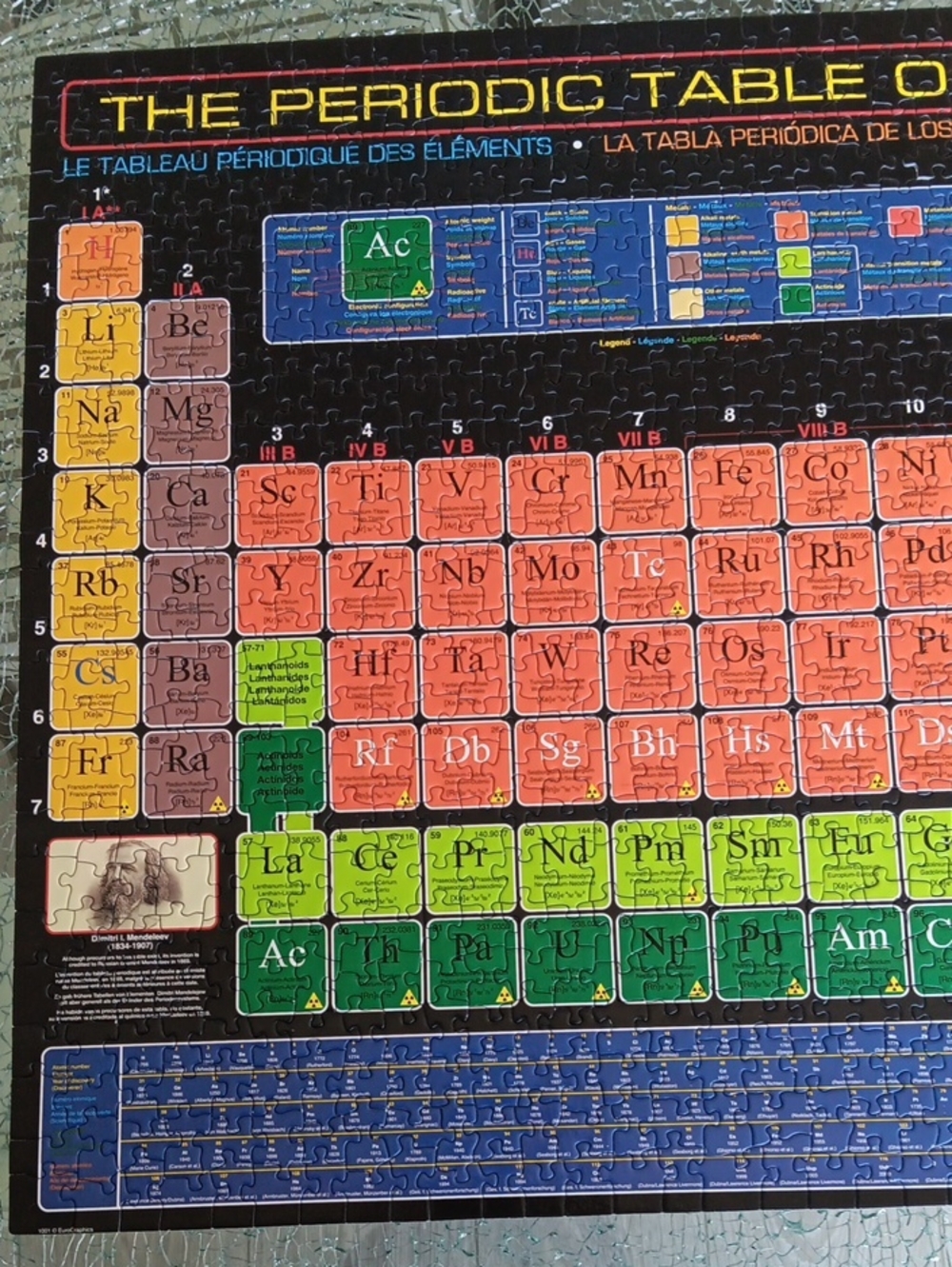 The Periodic Table of the Elements, 1,000 Piece Puzzle by Eurographics - Picture 2 of 4